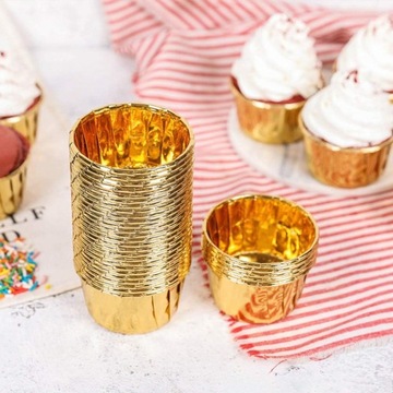 ЧАШКИ ДЛЯ МАФФИНОВ, ЗОЛОТЫЕ ФОРМЫ, ЧАШКИ ДЛЯ МАФФИНОВ, 50 шт.