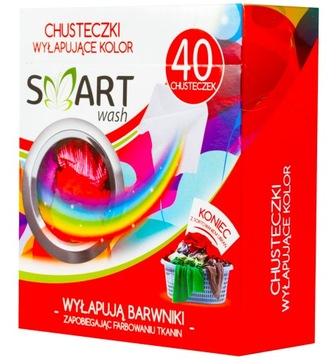 CHUSTECZKI DO PRANIA PRZECIW FARBOWANIU UBRAŃ 40SZ