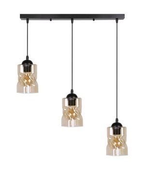 Lampa wisząca bursztynowa listwa 3xE27 Felis