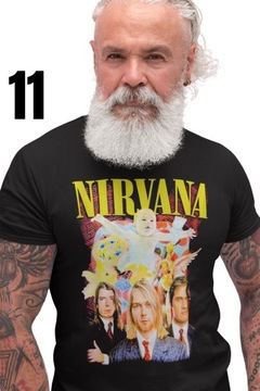 NIRVANA KURT COBAIN Koszulka T-Shirt 12 WZORÓW XL