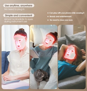 Косметическая революция против морщин в уходе за кожей Светодиодная маска