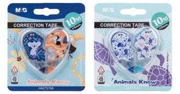 Korektor w taśmie M&G 10mx5mm ANIMALS KNOW op.2 serce