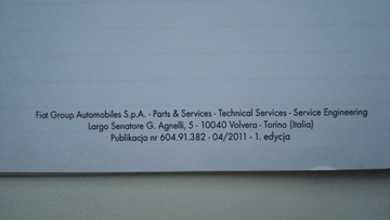 Alfa Romeo książka serwisowa gwarancyjna ALFA Romeo PL 04.2011 +naklejka