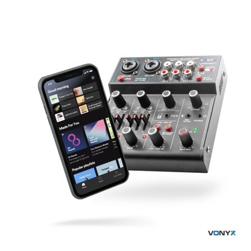 Mikser audio 4-kanałowy USB BT VMM401 Vonyx