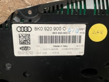 AUDI A4 B8 СЧЕТЧИК ЧАСОВ 8K0920900C ОПИСАНИЕ КМ / МИЛЬ