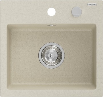 ГРАНИТНАЯ МОЙКА MEXEN MILO, БЕЛАЯ, АВТОСИФОН