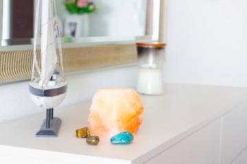 4x Lampa solna świecznik na podgrzewacze sól himalajska różowa kpl 4 szt