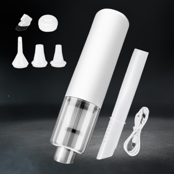 Беспроводной ручной пылесос, портативный мини-автомобильный пылесос и воздуходувка, белый