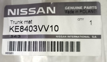 Велюровый коврик в багажник NISSAN ПРИМЕЧАНИЕ E12 NEW OE