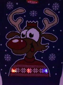 РОЖДЕСТВЕНСКИЙ ДЖЕМПЕР ДЛЯ МАЛЬЧИКОВ С ОГНЕВАМИ 5/6