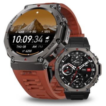 SMARTWATCH MĘSKI GPS MENU POLSKIE WODOODPORNY SPORT ROZMOWY SMART WATCH PL