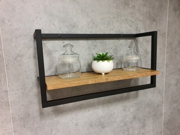 ПОЛКА STER loft ALU черная 80х18х30 см ПРОМЫШЛЕННАЯ