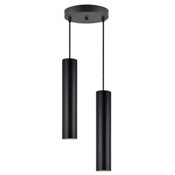 Lampa Wisząca Żyrandol Plafon Tuby Metal LED GU10