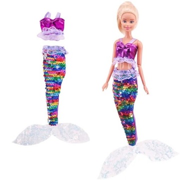 UBRANKO STRÓJ SYRENY MAŁA SYRENKA DLA LALKI TYPU BARBIE