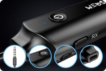 Адаптер Bluetooth 5, передатчик JACK AUX