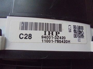 HYUNDAI I40 1.6 GDI MANUÁLNÍ PŘÍSTROJOVÁ DESKA BUDÍKY 94001-3Z420