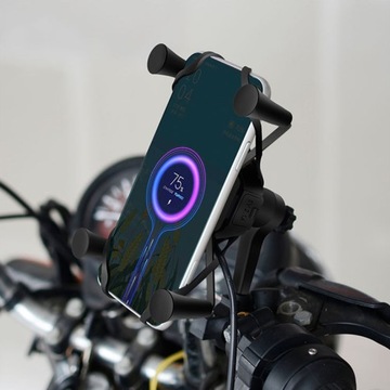 ДЕРЖАТЕЛЬ ДЛЯ МОТОЦИКЛА QI QC ИНДУКЦИОННЫЙ ДЕРЖАТЕЛЬ ДЛЯ ТЕЛЕФОНА