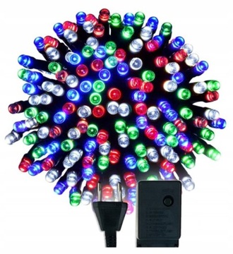 Рождественская елочная гирлянда 100LED Цепочка Многоцветная внутренняя внешняя 8,5м