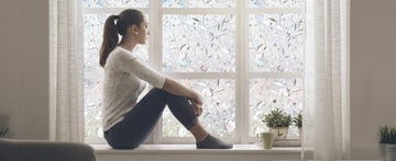 3D САМОКЛЕЯЩАЯСЯ ДЕКОРАТИВНАЯ НАКЛЕЙКА НА СТЕКЛО, ВИТРАЖ 200х90СМ