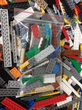 Lego klocki, płytki płaskie, listwy, plate mix 100g 0,1 kg