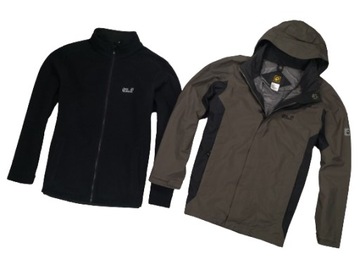 JACK WOLFSKIN MĘSKA KURTKA 3W1 Z MEMBRANĄ TEXAPORE 4X4 Z POLAREM XXL