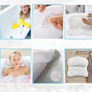 РАССЛАБЛЯЮЩАЯ ПОДГОЛОВНИКА ПОДУШКА ДЛЯ ВАННЫ