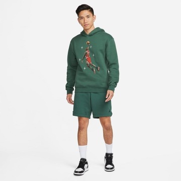 Nike Air Jordan Essentials Graphic Fleece Hoodie Noble Green - XL