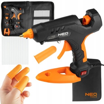НАБОР КЛЕЕВЫХ ПИСТОЛЕТОВ NEO 11MM 60/100W 12xКЛЕЙ + ЗАЩИТА КОРПУСА