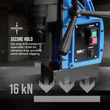 МАГНИТНАЯ ДРЕЛЬ - 1480 Вт - 700 ОБ/МИН - МАКСИМАЛЬНЫЙ ДИАМЕТР