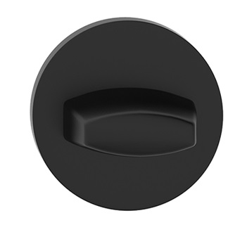 SZYLD DOLNY JULIA PREMIUM okrągły CZARNY mat BLOKADA WC