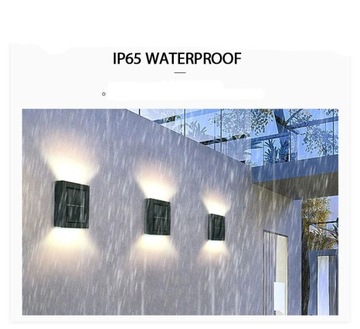 4 шт. солнечная лампа светодиодный настенный бра забор стена