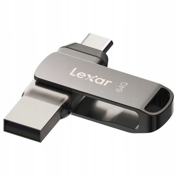 Флеш-накопитель Lexar JumpDrive Dual Drive D400, 64 ГБ, USB 3.1 Type-C