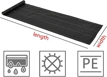 БРЕЗЕНТ 1Х10М ЧЕРНАЯ МЕМБРАНА ДЛЯ СОРНЯКОВ
