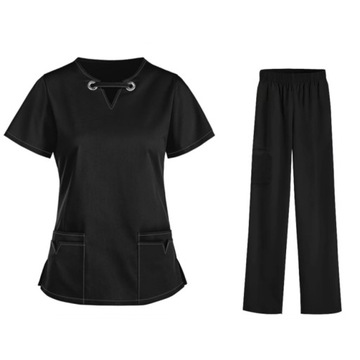 KOMPLET MEDYCZNY KOSZULKA SPODNIE UNIFORM DAMSKI,M