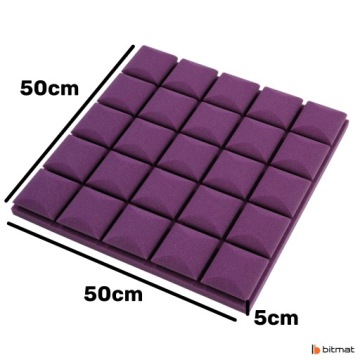 Коврик акустический KOSTKA WYPUKŁA фиолетовый для игровой комнаты 5 см