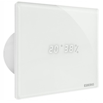 Wentylator łazienkowy EBERG ENSO 100 biały LED czujnik wilgotności Timer