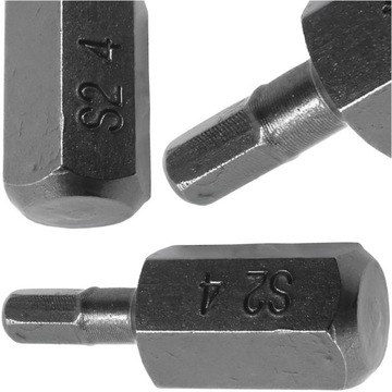 BIT GROT KOŃCÓWKA IMBUSOWA KRÓTKI IMBUS HEX H4 30 MM UCHWYT 10 MM STAL S2 R