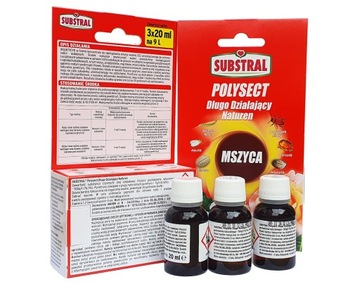 SUBSTRAL POLYSECT DŁUGO DZIAŁAJĄCY ZWALCZA MSZYCE PRZĘDZIORKI 3X20ML