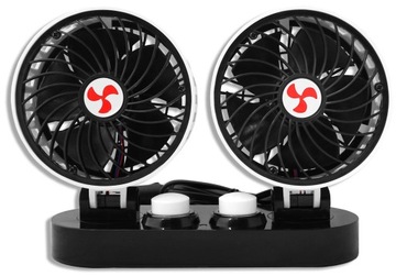 АВТОМОБИЛЬНЫЙ ВЕНТИЛЯТОР 360° ВЕНТИЛЯТОР С ДВОЙНОЙ РЕГУЛИРОВКОЙ БЕСШУМНЫЙ КОКПИТ 12В 24В
