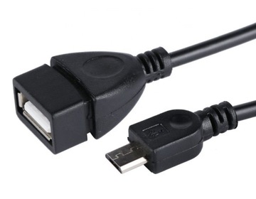 Kabel Redukcja USB A OTG - microUSB typ B