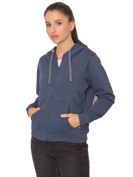 ROZPINANA bluza damska DRESOWA z kapturem - S