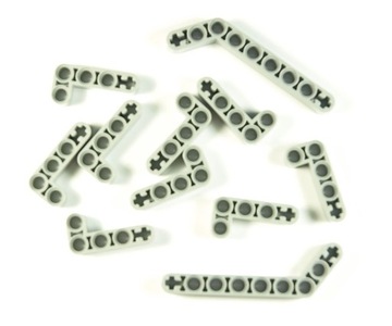 Belki Łamane 11szt. JASNOSZARE LEGO Technic