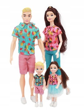 4 шт./лот, семейные куклы, набор для пары Кен и жена, мама