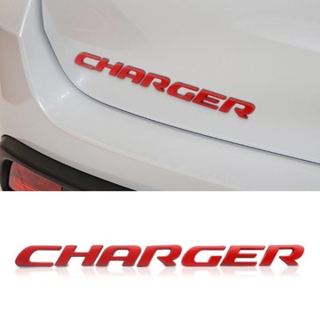 ČERVENÝ CHARGER ZNAK ZNAKY NÁLEPKA NA KAROSERIE DO DODGE 21.5*1.5CM