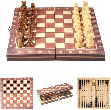 SZACHY KLASYCZNE 29X29 GRA SKŁADANE SZACHOWNICA