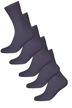 5 Pak! Skarpety Frotte Grafitowe 39-42