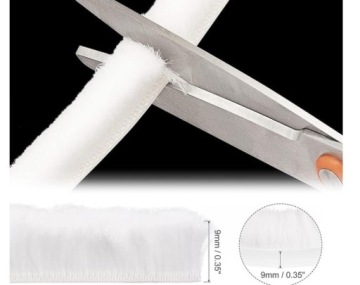 Лента самоклеящаяся уплотнительная Brush Seal 9мм 5м Серая