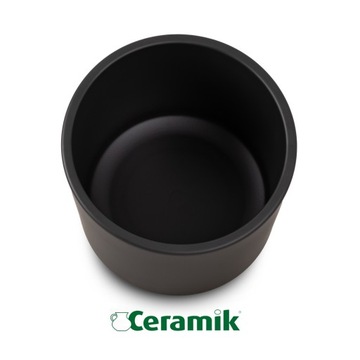 ЦВЕТОЧНЫЙ ВАЗ КЕРАМИЧЕСКИЙ ЦВЕТОЧНЫЙ ВАЗ ЧЕРНАЯ КРЫШКА ДЛЯ ЦВЕТОВ 28 СМ