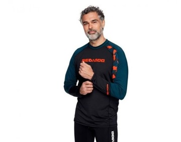 4543090980 Мужская быстросохнущая футболка Sea-Doo Rashguard, размер L