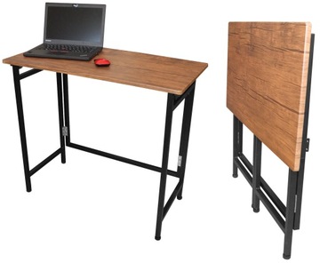 STOLIK BIURKO KOMPUTEROWE SKŁADANE LOFT WALL WOOD